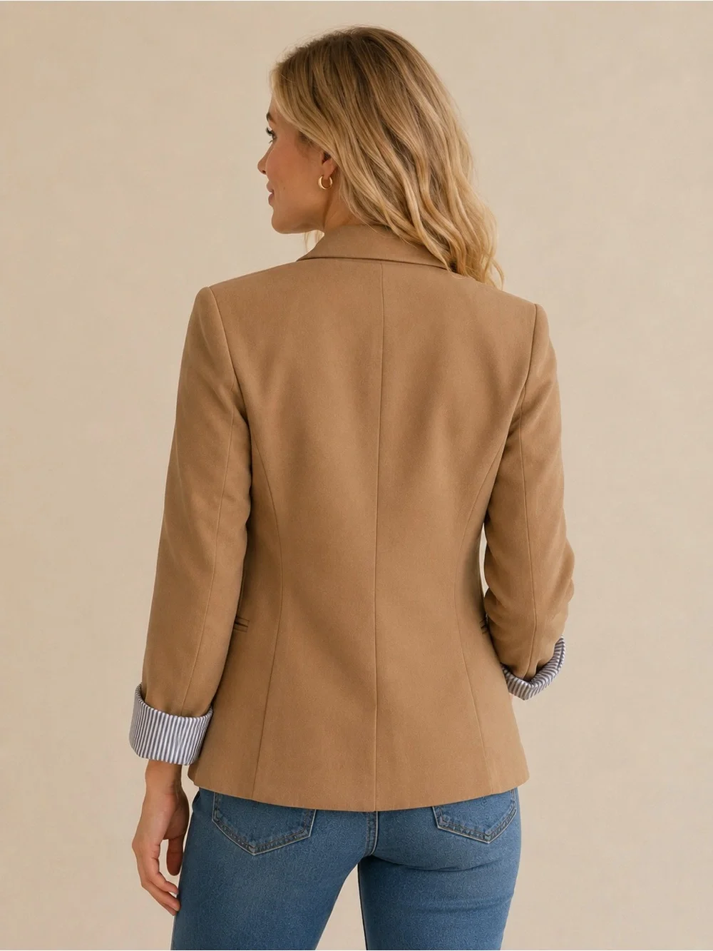 J.Crew schoolboy Camel Two Button Blazer Jacket Size Small 25585
